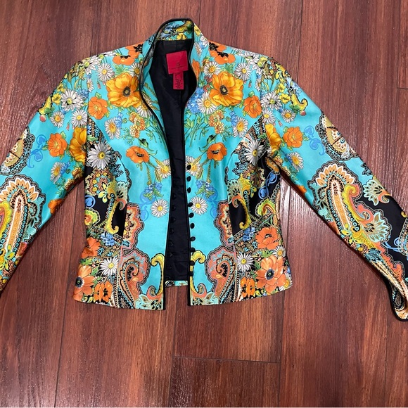 Beautiful Japanese Inspired Design Vintage Beaded JS Collections Jacket - Picture 1 of 6